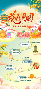 花朝节国潮主题宣传海报