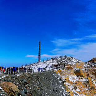 山野徒步登山风光