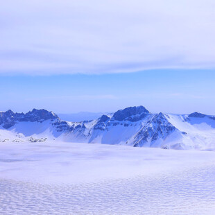 极地雪山雪景风光