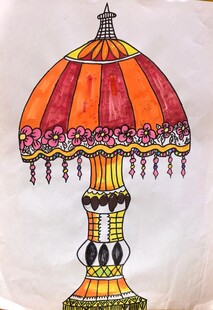 台灯插画
