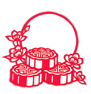 新中式桂花月饼矢量设计