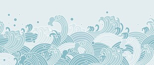 国风海浪背景