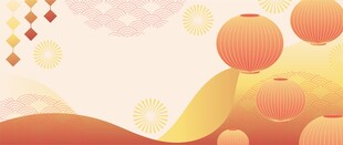 新春灯笼背景