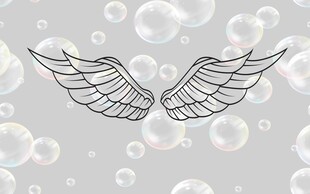 梦幻手绘翅膀图案