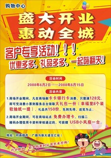 盛大开业惠动全城海报