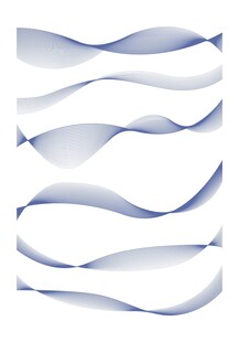蓝灰波浪素材