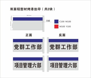 公司科室牌