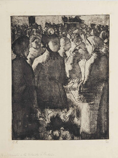 复古市井人物版画