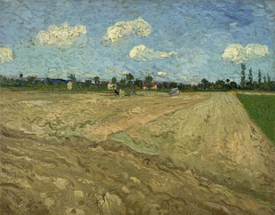 郊野农田风景油画