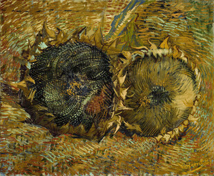 梵高草帽静物油画