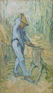 田间劳作的农夫油画