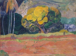 热带郊野风景油画