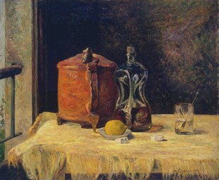桌面静物油画