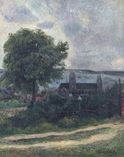 郊野乡村风景油画