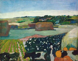 乡野田园风景油画