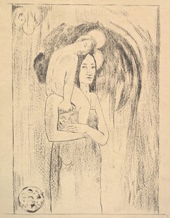 复古素描梳妆女子