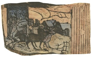 古代车马出行画像砖