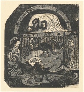 古版画人物场景图案