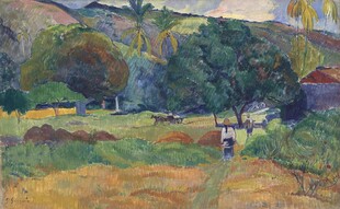 郊野田园风景油画