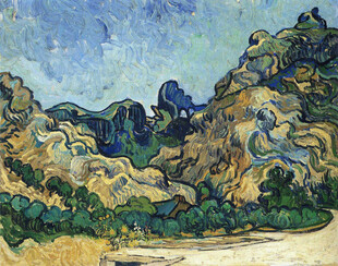 印象派山野风景油画