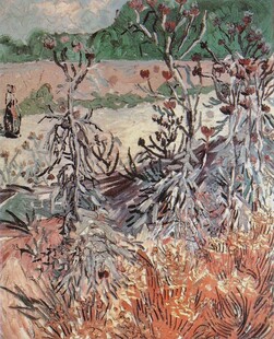 郊野植物风景油画