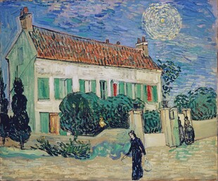 印象派乡间住宅油画