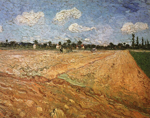 郊野田园风景油画