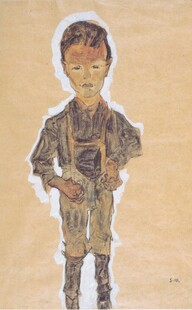 复古男孩肖像画