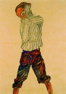 复古手绘男子插画