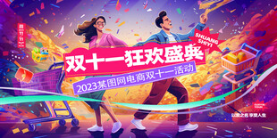 双十一狂欢盛典海报