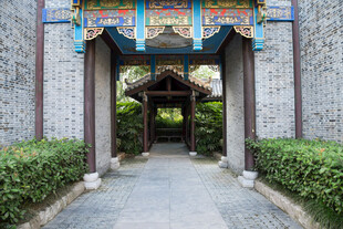 中式园林古建通道
