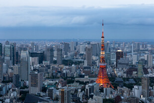 东京塔城市全景