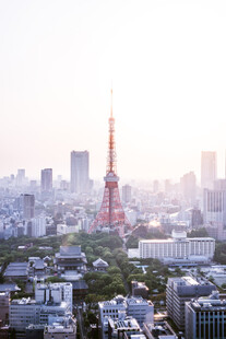 东京塔城市远景