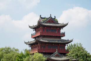 中式古典楼阁风光