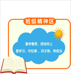 班级精神区宣传展板