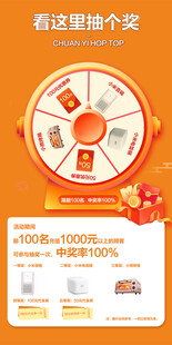 抽奖大转盘活动宣传页