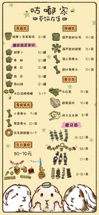 手绘风奶茶店菜单
