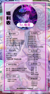电竞福利表宣传海报