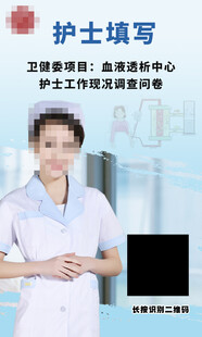 护士工作调研宣传海报