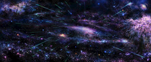 深空梦幻星空纹理背景