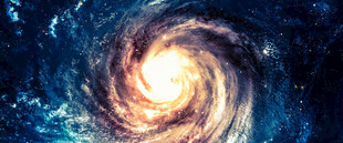 螺旋星系梦幻太空景观