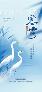 寒露节气国风海报