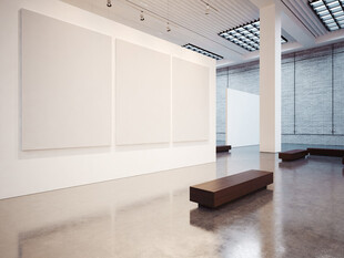空旷现代美术馆展厅