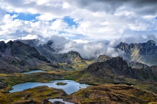 高原山湖自然风光