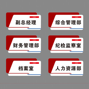 企业科室门牌标识合集