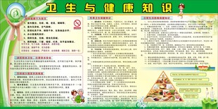 卫生与健康知识展板