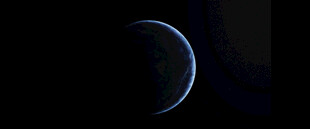 深空隐现蓝色星球