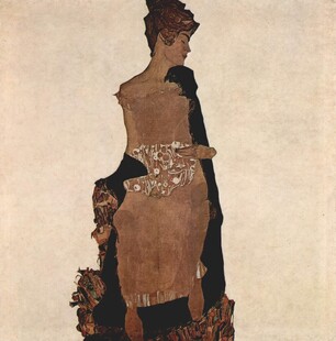 古风仕女侧身画像