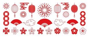 国风喜庆素材