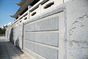 中式古建石栏景观